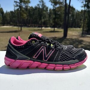 New Balance 750 Shoes Women's 10.5 Black Pink Athletic Running Training Sneakers